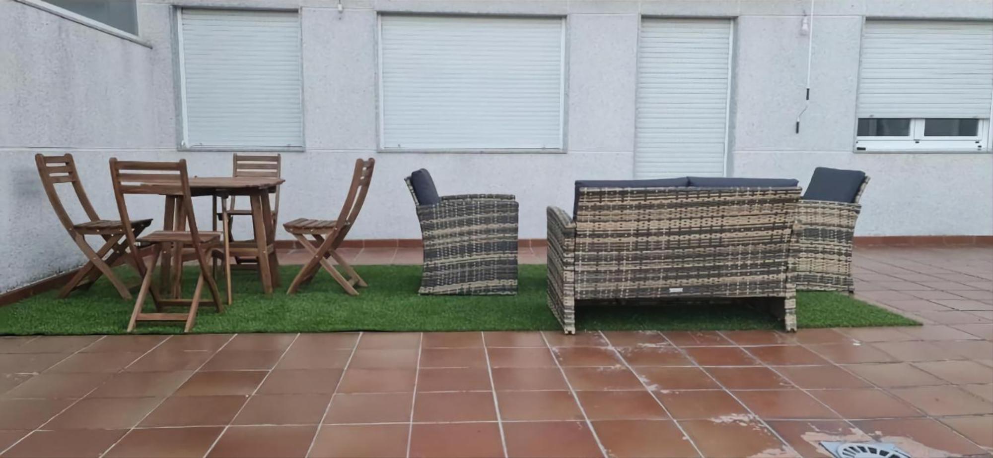 Estudio Centrico Con Terraza Xinzo de Limia Ngoại thất bức ảnh